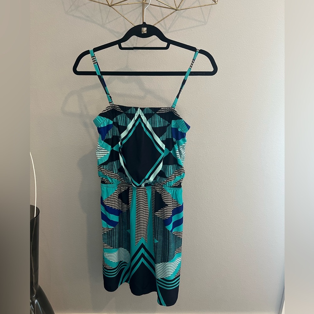 Express Geometric Dress w/ Removable Straps - Size Small